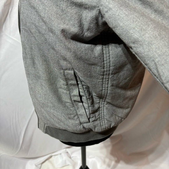 Banana Republic Unisex Gray Bomber Jacket Size S - Picture 5 of 9